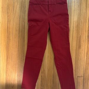 Old Navy Cherry Red Pixie Cut Pants